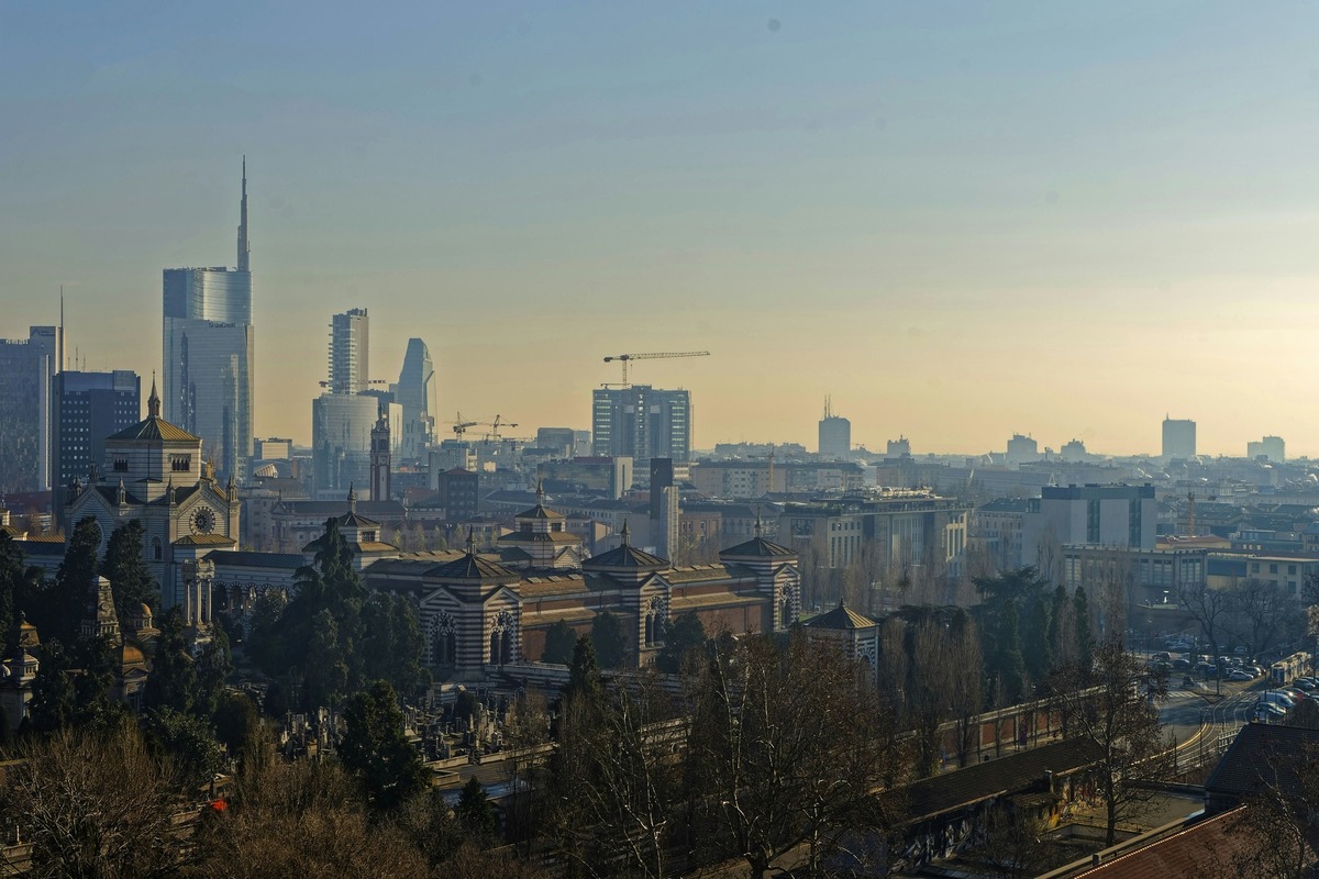 Milan Aerial Skyline