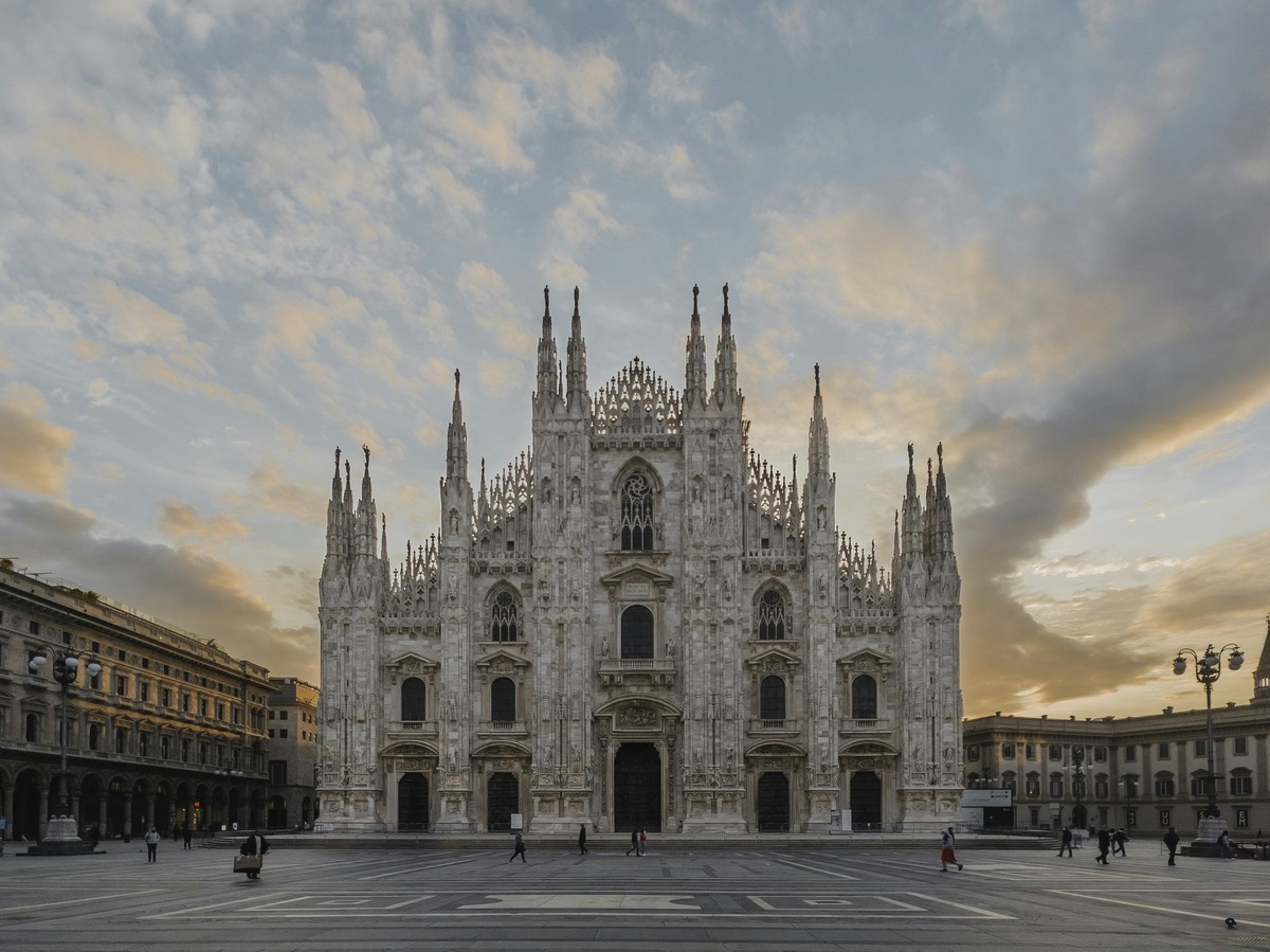 Milan Duomo Cathedral at Sunset