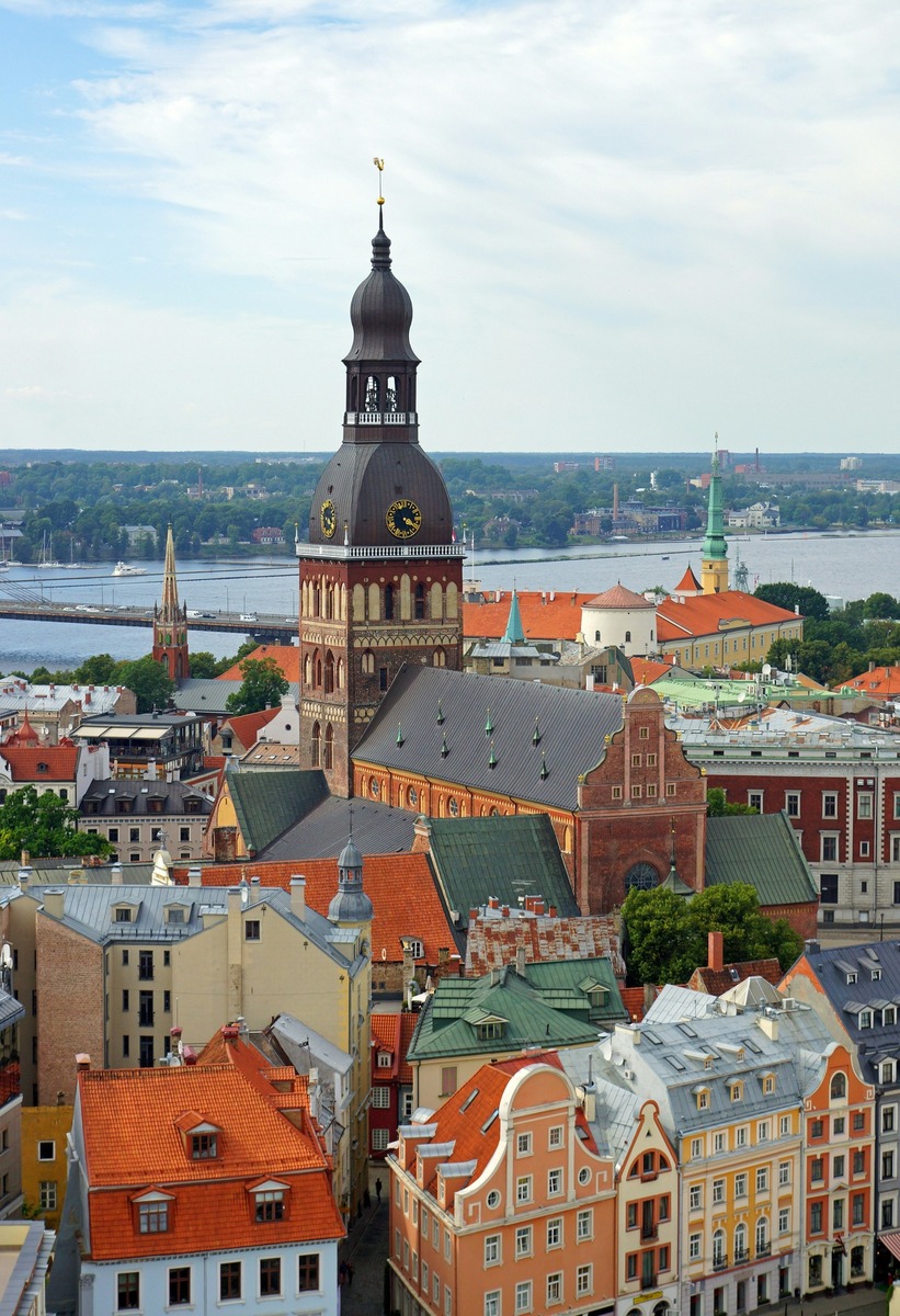 Riga Old Town Medieval Architecture
